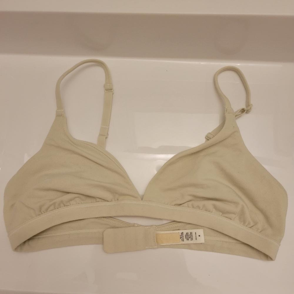 Skims Everybody Triangle Bralette Stretch Cotton Triangle Bralette SKIMS - Picture 2 of 9